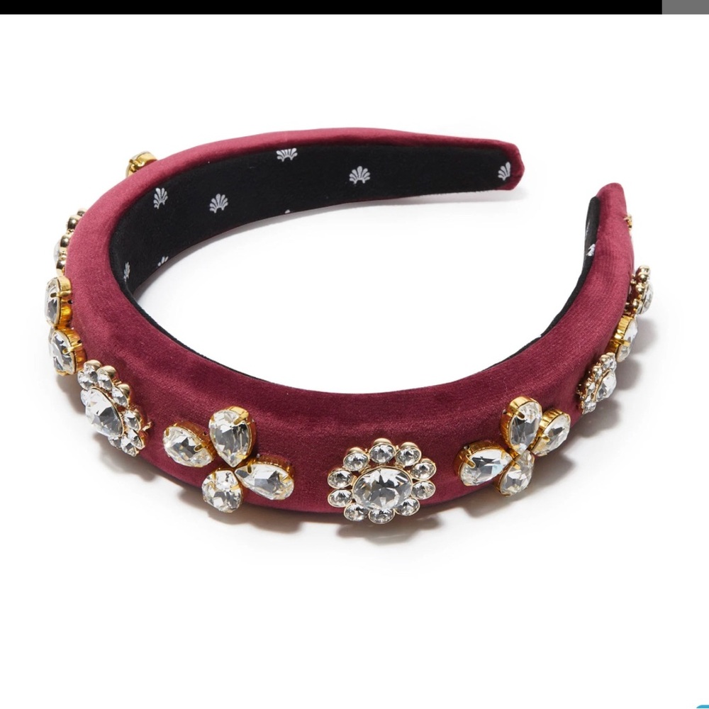 LELE SADOUGHI MERLOT SWAROVSKI® CRYSTAL MEDALLION ALICE HEADBAND